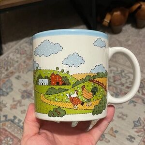 Farmhouse Scene Ceramic Mug